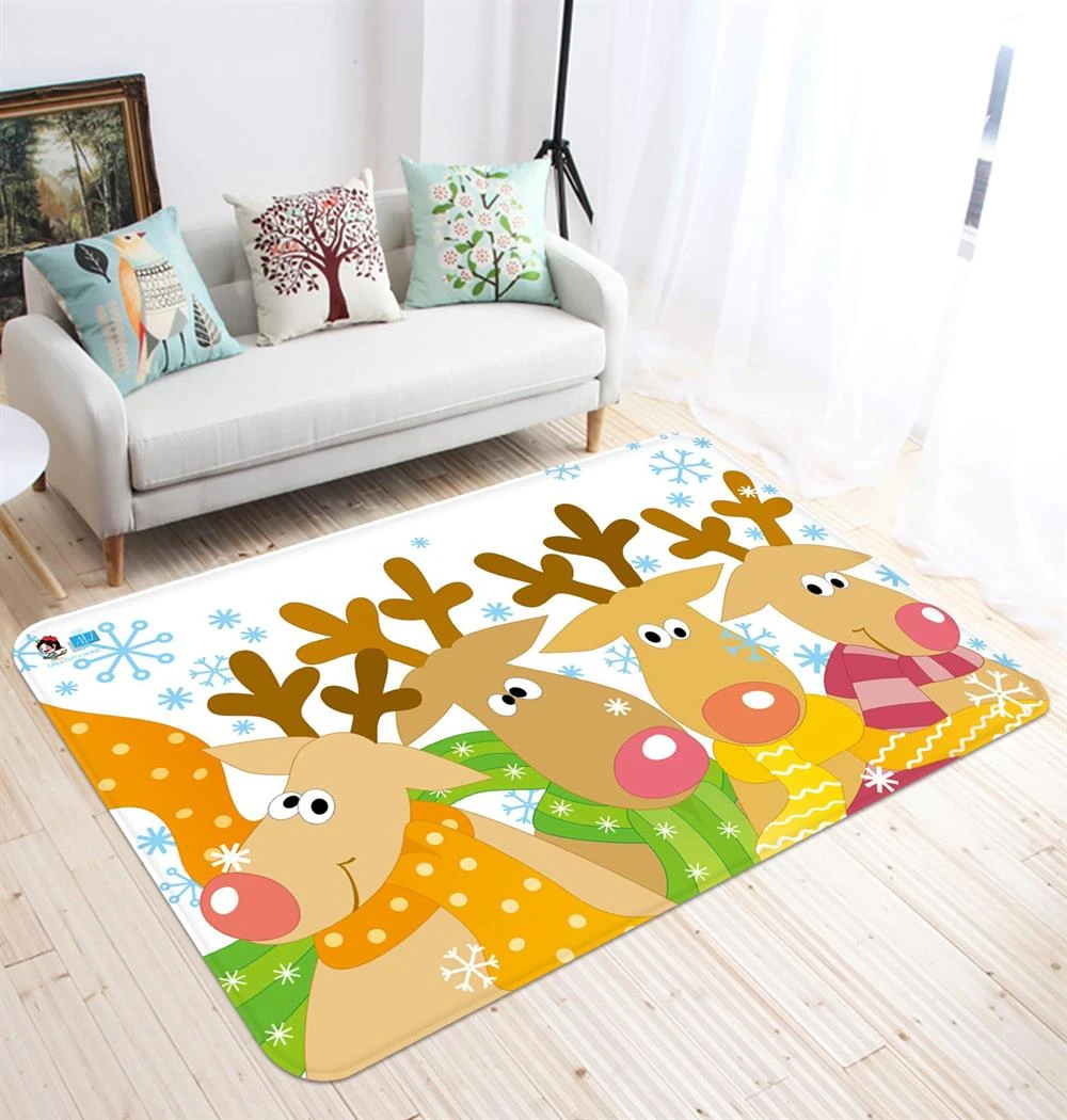 3D Group Deer Snowflake 65174 Christmas Non Slip Rug Mat Room Mat Quality Elegant Photo Carpet Xmas 3 3D Group Deer Snowflake 65174 Christmas Non Slip Rug Mat Room Mat Quality Elegant Photo Carpet Xmas