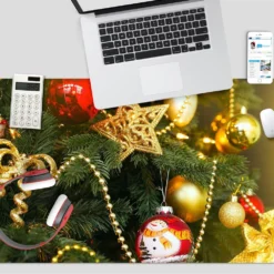 3D Tree Pendant 51200 Christmas Non-slip Office Desk Mouse Mat Large Keyboard Pad Game Xmas