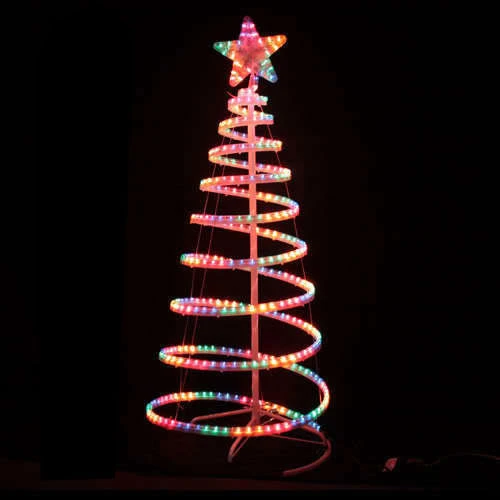 LED 145cm Rope Light Christmas Tree & Star Motif Xmas NEW 4 LED 145cm Rope Light Christmas Tree & Star Motif Xmas NEW - Image 2