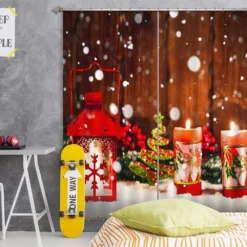 3D Snow Candle 52059 Christmas Blockout Photo Curtain Printing Curtains Drapes Fabric Window Xmas 7 3D Snow Candle 52059 Christmas Blockout Photo Curtain Printing Curtains Drapes Fabric Window Xmas -Amscan Sales Store 929162f56f5411c454aa0e2f9207a633