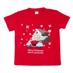 New Funny Unisex Xmas Christmas T Shirt Tee Adult Kids Mens Womens Boys Santa - Santa On Motor