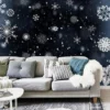 3D Christmas Big Snowflake 09 Wallpaper Mural Wall Mural Wall Murals Removable Wallpaper Woven Paper