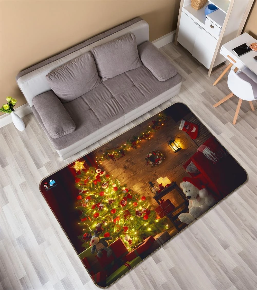 3D Tree Bear Doll 55075 Christmas Non Slip Rug Mat Room Mat Quality Elegant Photo Carpet Xmas 4 3D Tree Bear Doll 55075 Christmas Non Slip Rug Mat Room Mat Quality Elegant Photo Carpet Xmas - Image 2
