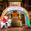 Jingle Jollys Christmas Inflatable Rainbow Archway Santa 3M Outdoor Decorations -Amscan Sales Store 9661a1fea55969281362d83853b081ec
