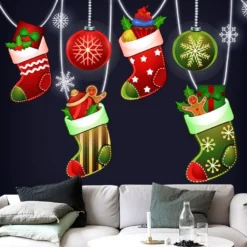 3D Christmas Cheer Gifts 662 Wallpaper Mural Wall Mural Wall Murals Removable Wallpaper Self-adhesiv