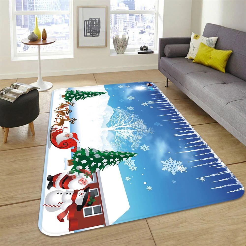 3D Snow House Tree Santa 65182 Christmas Non Slip Rug Mat Room Mat Quality Elegant Photo Carpet Xmas 3 3D Snow House Tree Santa 65182 Christmas Non Slip Rug Mat Room Mat Quality Elegant Photo Carpet Xmas