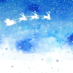 3D Father Christmas Sky Flying 23 Wallpaper Mural Wall Mural Wall Murals Removable Wallpaper Self-ad