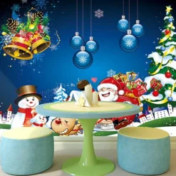 3D Christmas Ball Snowflake 119 Wallpaper Mural Wall Mural Wall Murals Removable Wallpaper Self-adhe