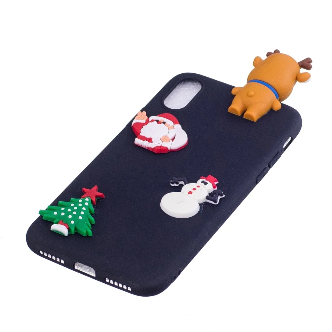 For IPhone XR Case Black 3D Christmas Elk Pattern TPU Protective Cover 7 For IPhone XR Case Black 3D Christmas Elk Pattern TPU Protective Cover - Image 5