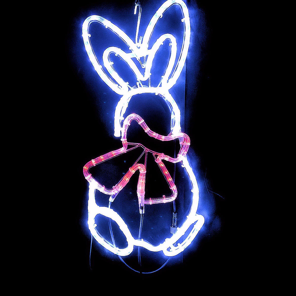 Christmas Complete Easter Bunny Girl Rope Light Motif 70cm - Multicolour 9 Christmas Complete Easter Bunny Girl Rope Light Motif 70cm - Multicolour - Image 8
