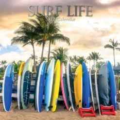 Surf Life - 2022 Premium Square Wall Calendar 16 Months New Year Christmas Gift