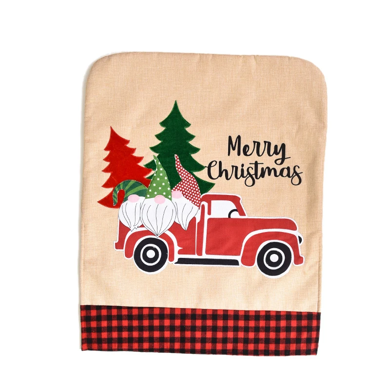 Christmas Family Holiday Party Decorations Chair Cover Protector Seat Slipcovers,Car 4 Christmas Family Holiday Party Decorations Chair Cover Protector Seat Slipcovers,Car - Image 2