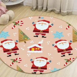 3D Santa Claus 54192 Christmas Round Non Slip Rug Mat Room Mat Quality Elegant Photo Carpet Xmas 7 3D Santa Claus 54192 Christmas Round Non Slip Rug Mat Room Mat Quality Elegant Photo Carpet Xmas -Amscan Sales Store a3eee90ced5b9ec3ff97c1c49e54ff64