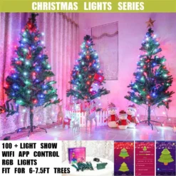 Smart WiFi APP Controlled RGB Indoor Christmas Tree Light For 6-7.5ft Trees 14 Smart WiFi APP Controlled RGB Indoor Christmas Tree Light For 6-7.5ft Trees -Amscan Sales Store a407f4526d61465ca2c195e94b7263fe