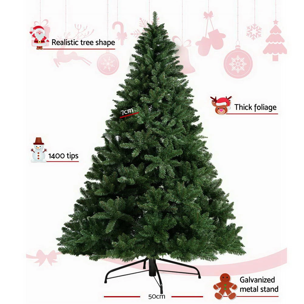 Jingle Jollys 2.4M 8FT Christmas Tree Xmas Decoration Green Home Decor Bonus Bags 3 Jingle Jollys 2.4M 8FT Christmas Tree Xmas Decoration Green Home Decor Bonus Bags