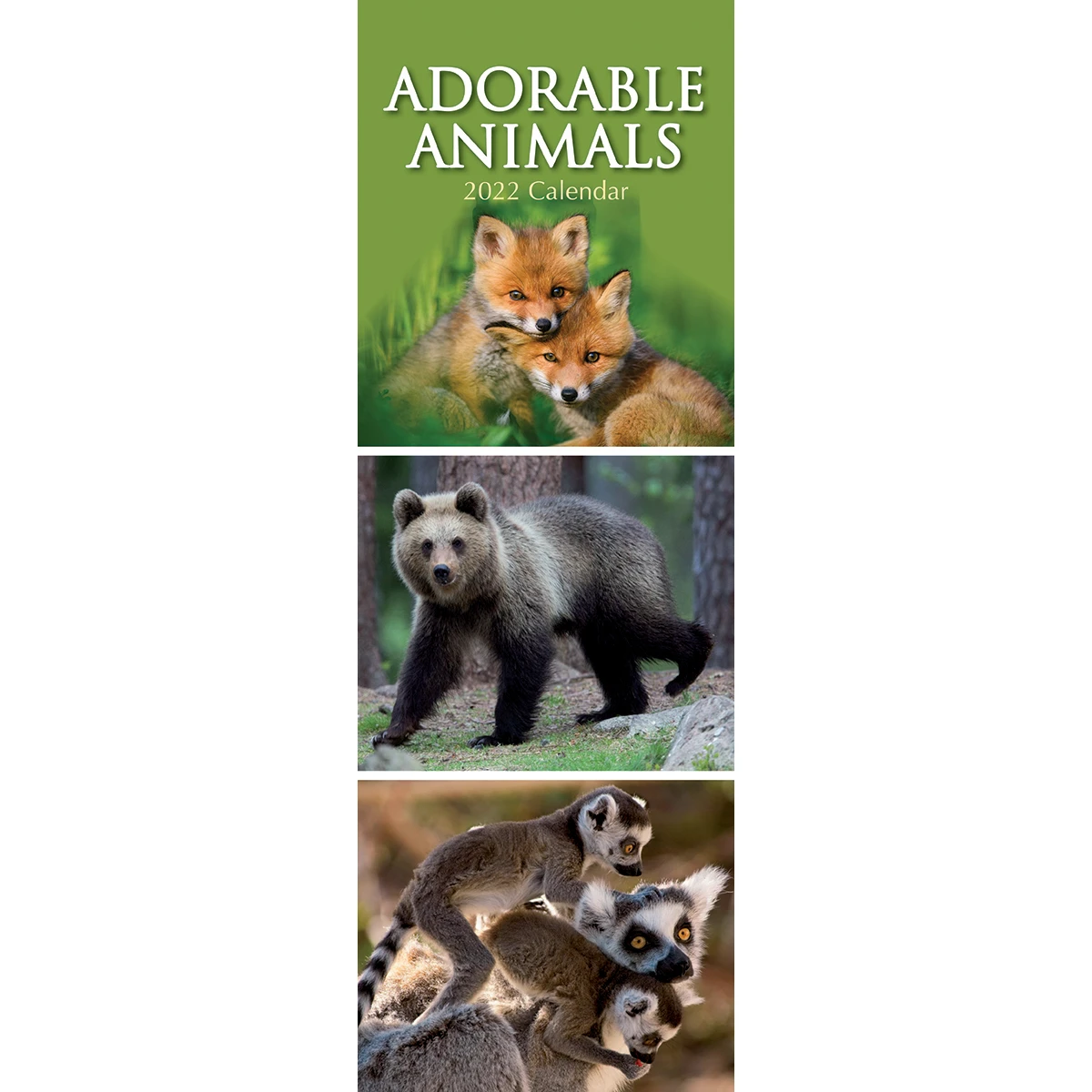 Adorable Animals - 2022 Slim Slimline Wall Calendar New Year Christmas Gift 3 Adorable Animals - 2022 Slim Slimline Wall Calendar New Year Christmas Gift