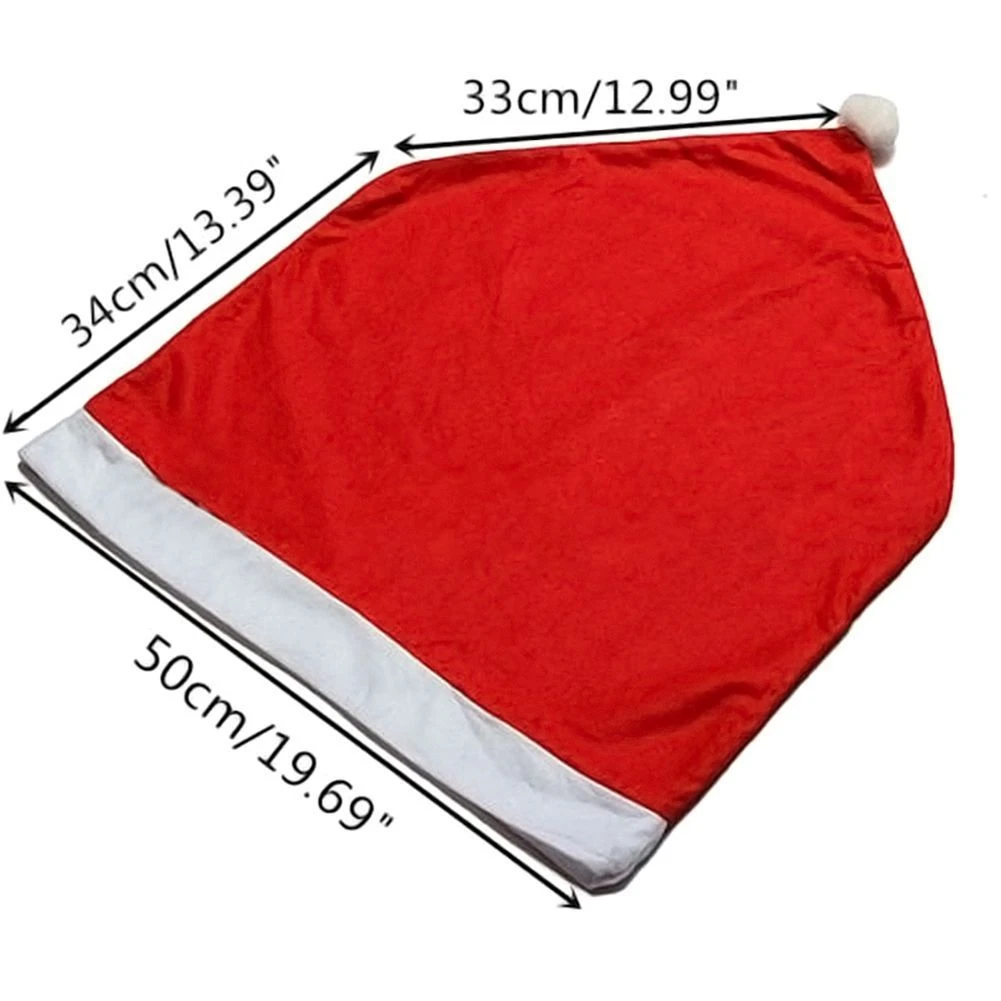 10 Christmas Chair Covers Dinner Table Santa Hat Home Decorations Ornaments Gift 5 10 Christmas Chair Covers Dinner Table Santa Hat Home Decorations Ornaments Gift - Image 3
