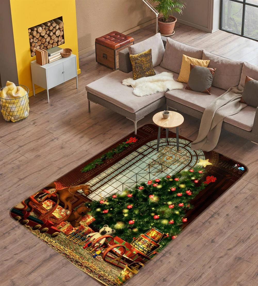 3D Tree Little Trojan Horse 55030 Christmas Non Slip Rug Mat Room Mat Quality Elegant Photo Carpet X 3 3D Tree Little Trojan Horse 55030 Christmas Non Slip Rug Mat Room Mat Quality Elegant Photo Carpet X
