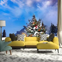 3D Christmas Tree 078 Wallpaper Mural Wall Mural Wall Murals Removable Wallpaper Self-adhesive Vinyl -Amscan Sales Store a900375e234f46f1ff3a04f693fca5a2