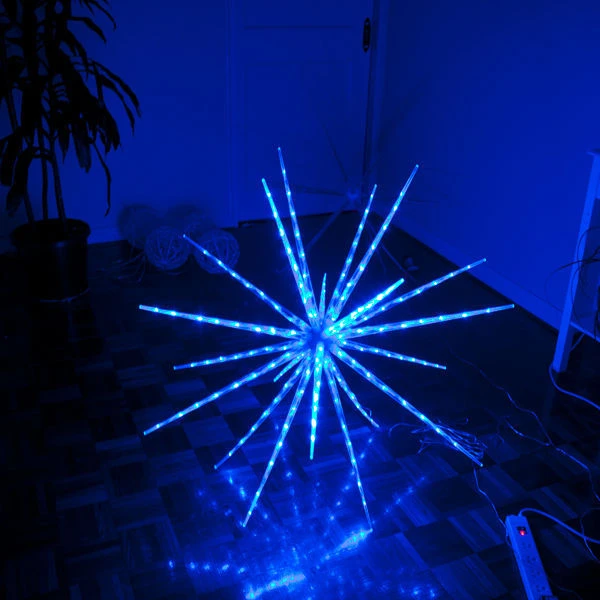 160 LED Blast Ice Star Ball Christmas Light Decoration Blue 122cm Diameter 3 160 LED Blast Ice Star Ball Christmas Light Decoration Blue 122cm Diameter