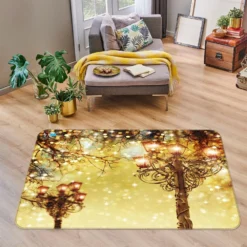 3D Street Lamp 55063 Christmas Non Slip Rug Mat Room Mat Quality Elegant Photo Carpet Xmas