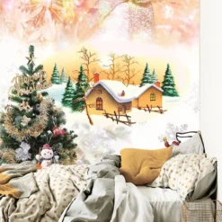 3D Christmas Winter Snow World 42 Wallpaper Mural Wall Mural Wall Murals Removable Wallpaper Woven P -Amscan Sales Store b1fd814b144e42d205e2970fad451171