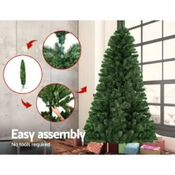 Jingle Jollys Christmas Tree 2.1M 7FT Xmas Decorations Green -Amscan Sales Store b4ea6ba43bd7d49319996516430d03c9