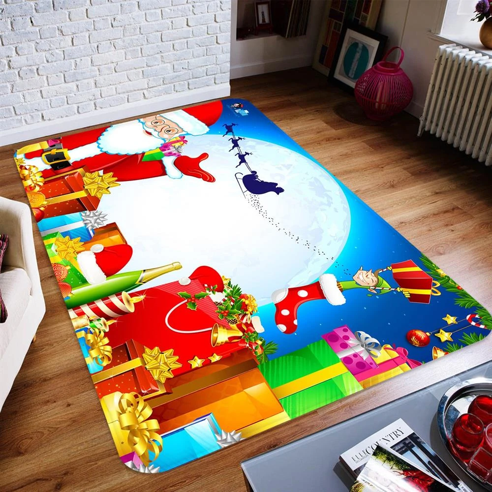 3D Santa Gift 65199 Christmas Non Slip Rug Mat Room Mat Quality Elegant Photo Carpet Xmas 4 3D Santa Gift 65199 Christmas Non Slip Rug Mat Room Mat Quality Elegant Photo Carpet Xmas - Image 2