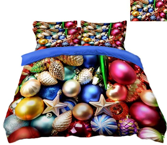 3D Christmas Colored Beads 85 Bed Pillowcases Quilt Cover Set Bedding Set Pillowcases Duvet Cover KI 3 3D Christmas Colored Beads 85 Bed Pillowcases Quilt Cover Set Bedding Set Pillowcases Duvet Cover KI