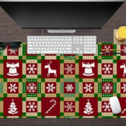 3D Red Plaid Pattern 51251 Christmas Non-slip Office Desk Mouse Mat Large Keyboard Pad Game Xmas -Amscan Sales Store b6fcf456fecd2ac7d24294656c4549b4