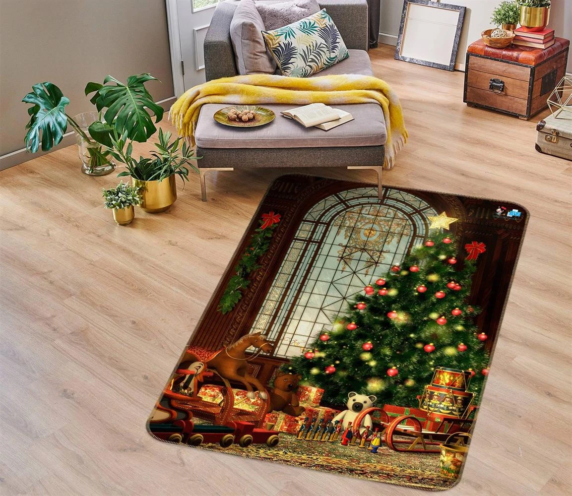 3D Tree Little Trojan Horse 55030 Christmas Non Slip Rug Mat Room Mat Quality Elegant Photo Carpet X 5 3D Tree Little Trojan Horse 55030 Christmas Non Slip Rug Mat Room Mat Quality Elegant Photo Carpet X - Image 3