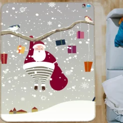 3D Snow Santa Claus 55131 Christmas Non Slip Rug Mat Room Mat Quality Elegant Photo Carpet Xmas -Amscan Sales Store b9f09fe3ce6d179d7ce6e86bca1bd52d