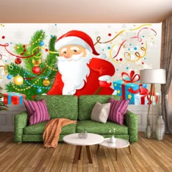 3D Fahter Christmas Send Gifts 590 Wallpaper Mural Wall Mural Wall Murals Removable Wallpaper Woven