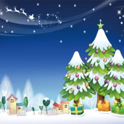 3D Christmas Eve Night 7 Wallpaper Mural Wall Mural Wall Murals Removable Wallpaper Self-adhesive V
