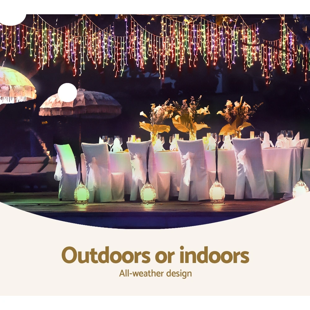 Jingle Jollys 30M Christmas Icicle Lights String Light Outdoor 800LED Xmas Lamp 5 Jingle Jollys 30M Christmas Icicle Lights String Light Outdoor 800LED Xmas Lamp - Image 3