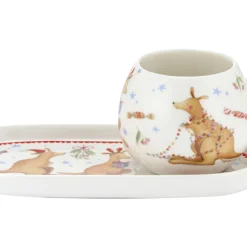 Ashdene Barney Saves Christmas Mug & Plate Set - Kangaroo