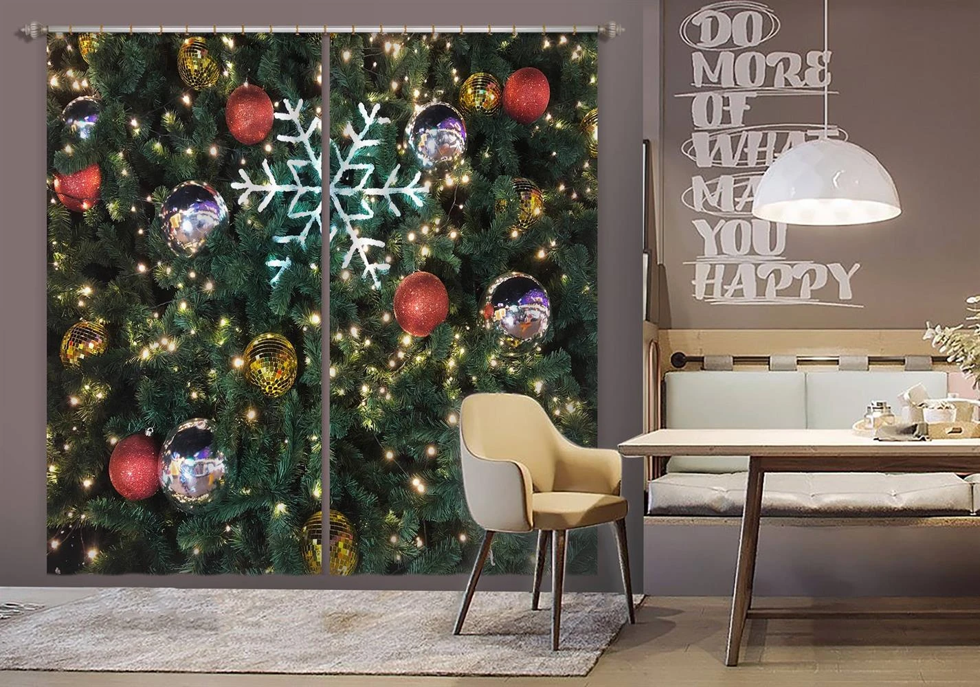 3D Tree Snowflake 52079 Christmas Blockout Photo Curtain Printing Curtains Drapes Fabric Window Xmas 3 3D Tree Snowflake 52079 Christmas Blockout Photo Curtain Printing Curtains Drapes Fabric Window Xmas