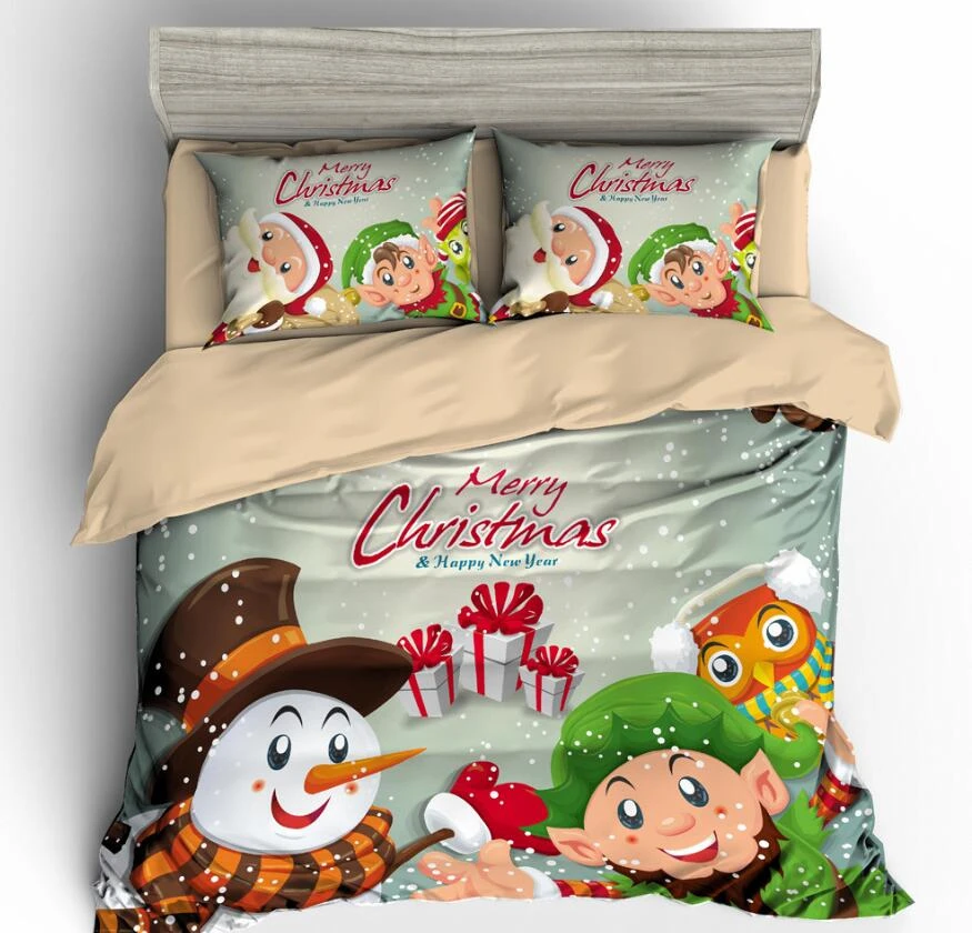 3D Christmas Snowman 6012 Bed Pillowcases Quilt Cover Set Bedding Set Pillowcases Duvet Cover KING S 4 3D Christmas Snowman 6012 Bed Pillowcases Quilt Cover Set Bedding Set Pillowcases Duvet Cover KING S - Image 2