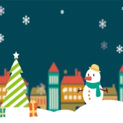 3D Christmas Sky Snowman Building 3 Wallpaper Mural Wall Mural Wall Murals Removable Wallpaper Woven -Amscan Sales Store bf54e46cd9e8053e1fc8e328d66a42c0