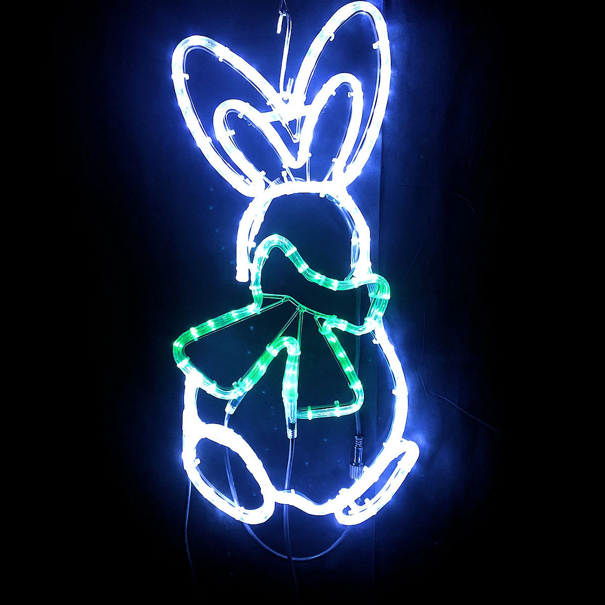 Christmas Complete Easter Bunny Girl Rope Light Motif 70cm - Multicolour 3 Christmas Complete Easter Bunny Girl Rope Light Motif 70cm - Multicolour - Image 2