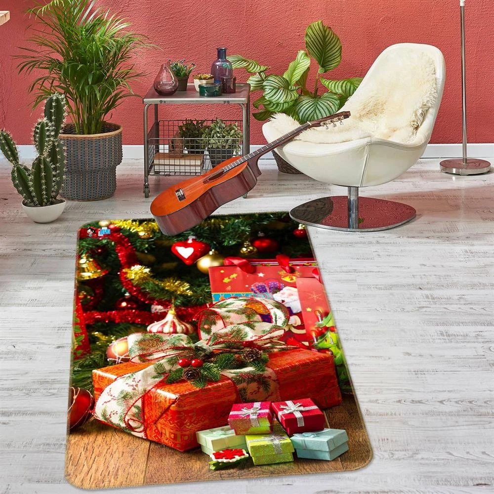 3D Gift Box 55033 Christmas Non Slip Rug Mat Room Mat Quality Elegant Photo Carpet Xmas 4 3D Gift Box 55033 Christmas Non Slip Rug Mat Room Mat Quality Elegant Photo Carpet Xmas - Image 2