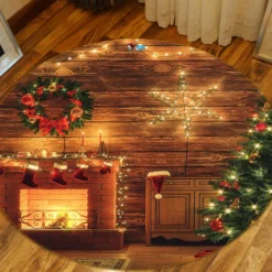 3D Fireplace Tree 54093 Christmas Round Non Slip Rug Mat Room Mat Quality Elegant Photo Carpet Xmas 6 3D Fireplace Tree 54093 Christmas Round Non Slip Rug Mat Room Mat Quality Elegant Photo Carpet Xmas -Amscan Sales Store c462eb988073af6550322b46cfd58182