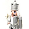 110cm Musical Animated Moving Silver Nutcracker Sings Jingle Bells Christmas Decoration 1 110cm Musical Animated Moving Silver Nutcracker Sings Jingle Bells Christmas Decoration -Amscan Sales Store c484ffb83020a63e1a87924df12d6686