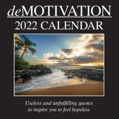 Demotivation 2022 Premium Square Wall Calendar 16 Months New Year Christmas Gift