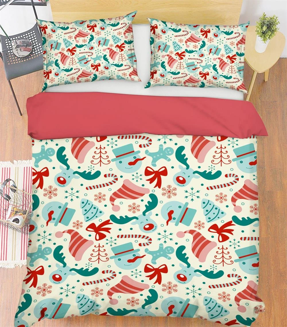 3D Christmas Snowflake Hat 9 Bed Pillowcases Quilt Cover Set Bedding Set Pillowcases Duvet Cover KIN 3 3D Christmas Snowflake Hat 9 Bed Pillowcases Quilt Cover Set Bedding Set Pillowcases Duvet Cover KIN