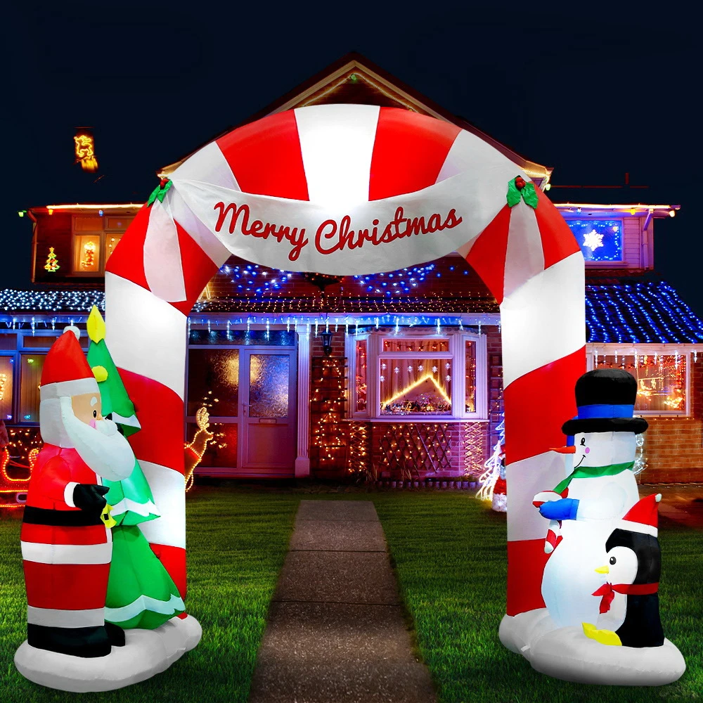Jingle Jollys Christmas Inflatable Santa Archway 3M Outdoor Decorations Lights 8 Jingle Jollys Christmas Inflatable Santa Archway 3M Outdoor Decorations Lights - Image 6