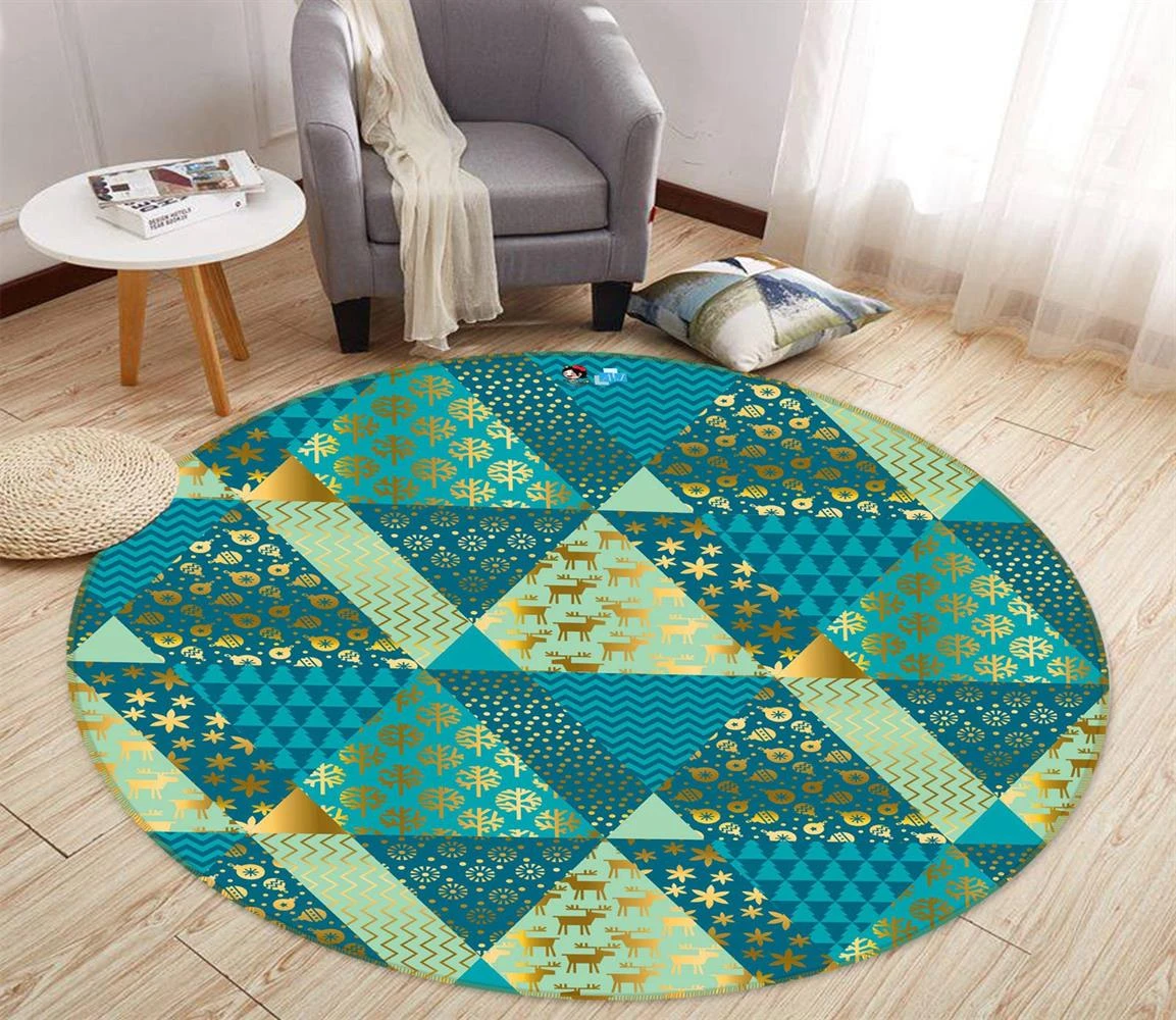 3D Green Triangle Pattern 54063 Christmas Round Non Slip Rug Mat Room Mat Quality Elegant Photo Carp 3 3D Green Triangle Pattern 54063 Christmas Round Non Slip Rug Mat Room Mat Quality Elegant Photo Carp