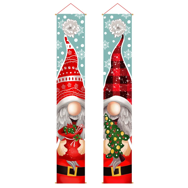Christmas Family Holiday Party Decorations Decorations Porch Sign Banner 4 Christmas Family Holiday Party Decorations Decorations Porch Sign Banner - Image 2