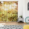 3D Aperture 52021 Christmas Blockout Photo Curtain Printing Curtains Drapes Fabric Window Xmas