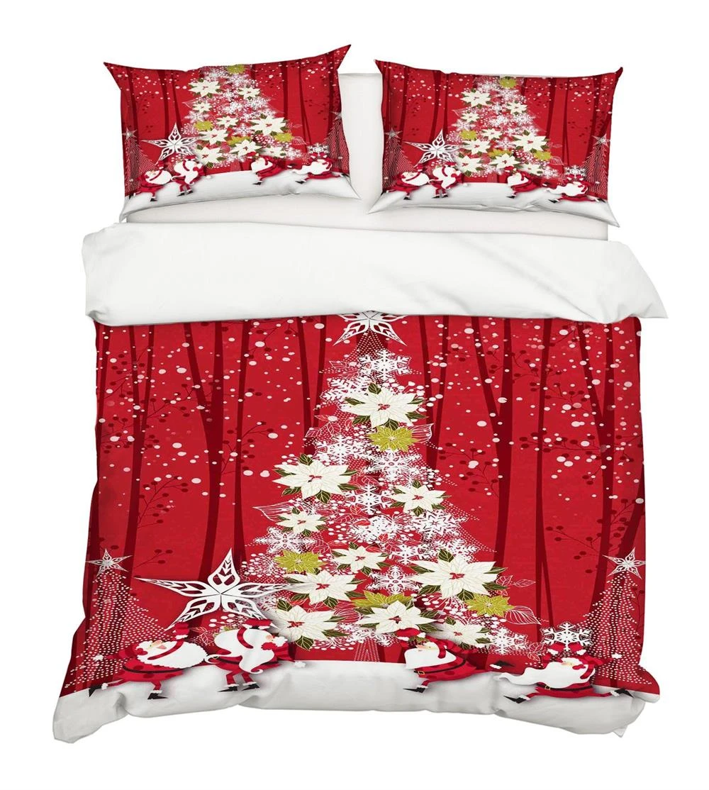 3D Christmas Decoration 190 Bed Pillowcases Quilt Cover Set Bedding Set Pillowcases Duvet Cover KING 4 3D Christmas Decoration 190 Bed Pillowcases Quilt Cover Set Bedding Set Pillowcases Duvet Cover KING - Image 2